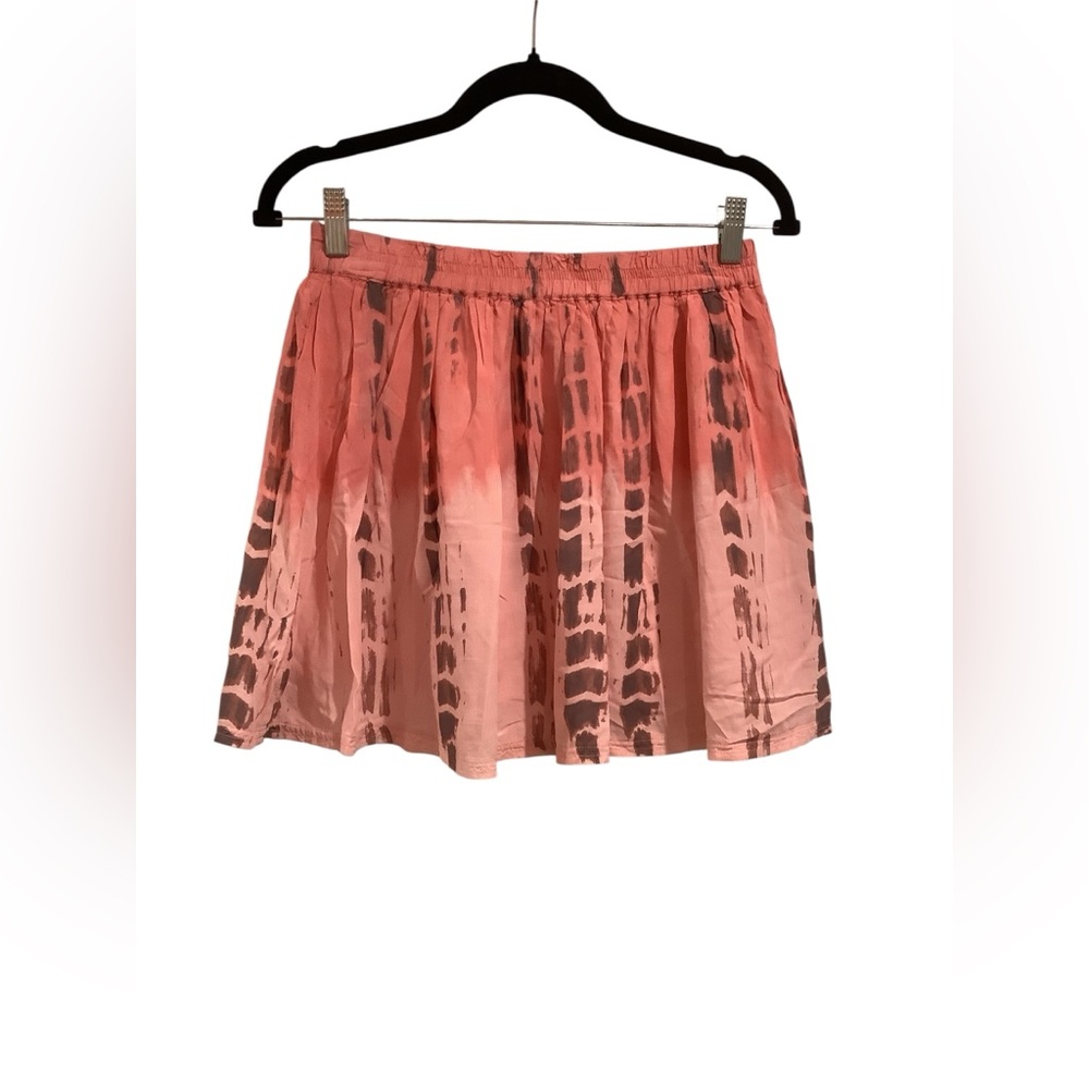 American Eagle Outfitters Pink Tie-Dye Mini Skirt Size S